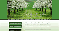 Desktop Screenshot of drmelissapbroyles.com